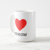 Ich liebe Spatz Kaffeetasse (Vorderseite Links)