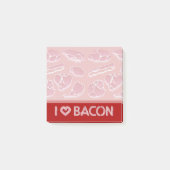 Ich liebe Speck Post-it Klebezettel (Vorderseite)