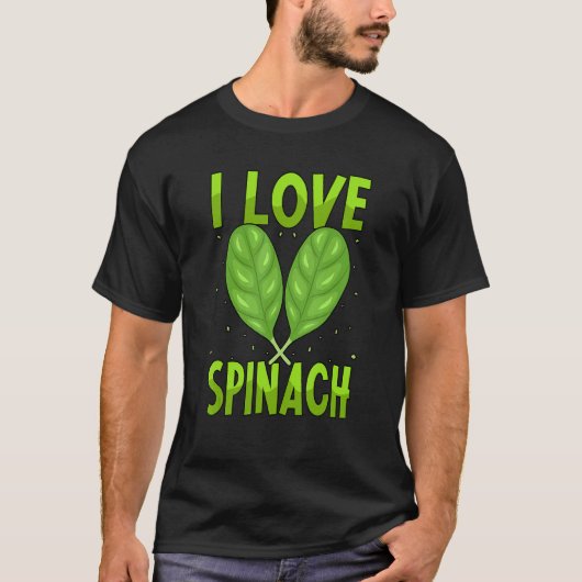 Ich liebe Spinat Vegan_1 T-Shirt (Vorderseite)