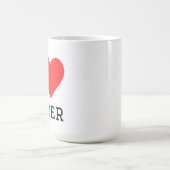 Ich liebe Spinne Kaffeetasse (Mittel)