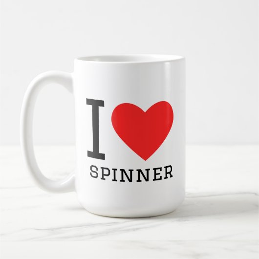 Ich liebe Spinner Kaffeetasse (Links)