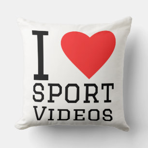 Ich liebe Sportvideos Kissen