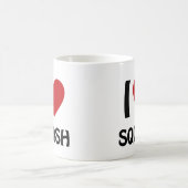Ich liebe Squash Kaffeetasse (Mittel)