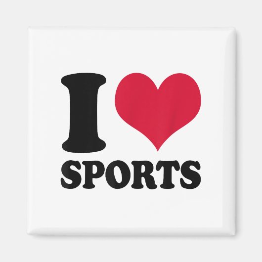 Ich liebe Srts Fitness-Motivation Magnet (Vorne)