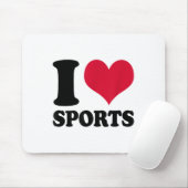 Ich liebe Srts Fitness Motivation  Mousepad (Mit Mouse)