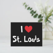 Ich liebe St. Louis Postkarte (Stehend Vorderseite)