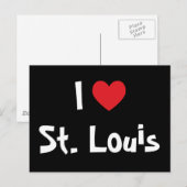 Ich liebe St. Louis Postkarte (Vorne/Hinten)