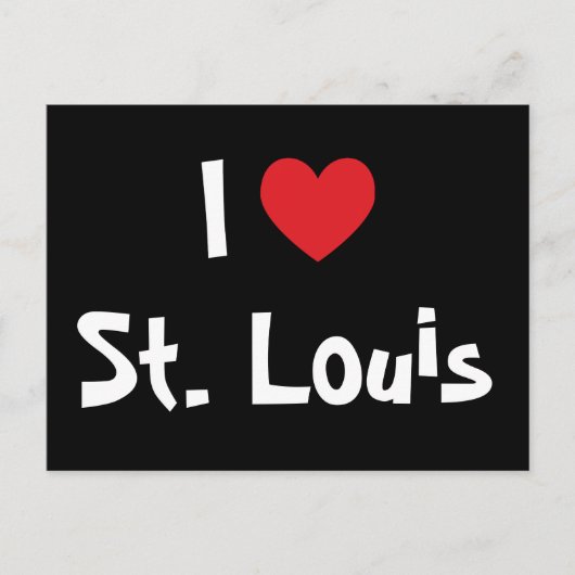 Ich liebe St. Louis Postkarte (Vorderseite)