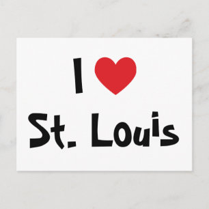 Ich liebe St. Louis Postkarte