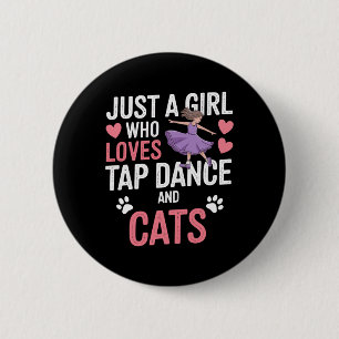 Ich Liebe Stach Tanzen und Katzen Geschenke Stich Button