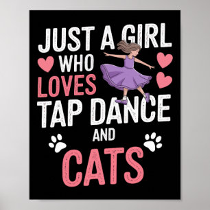 Ich Liebe Stach Tanzen und Katzen Geschenke Stich Poster