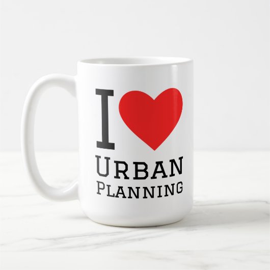 Ich liebe Stadtplanung Kaffeetasse (Links)