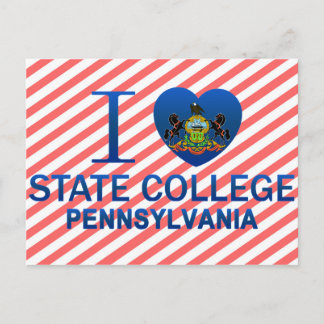 Ich liebe State College, PA Postkarte