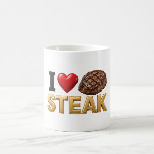 Ich liebe Steak - Fleischesser Carnivore Kaffeetasse