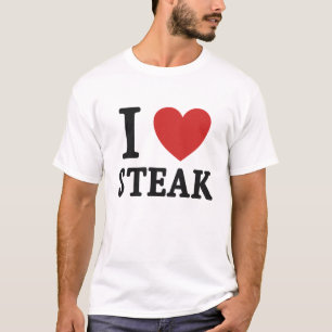 Ich liebe Steak – Lustiges Steak-Liebhaber- & BBQ- T-Shirt