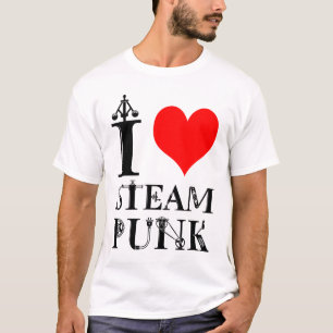 Ich liebe Steampunk lustig elegant T-Shirt