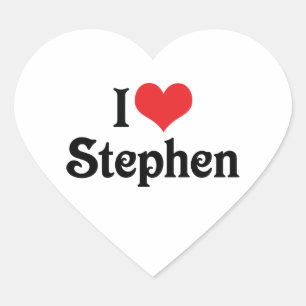 Ich liebe Stephen Herz-Aufkleber