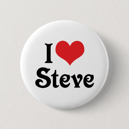 Ich liebe Steve Button (Vorderseite)
