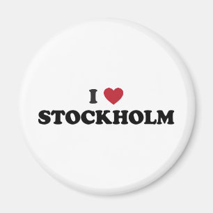 Ich liebe Stockholm Schweden Magnet
