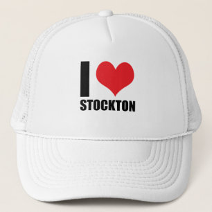 Ich liebe Stockton Truckerkappe