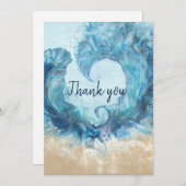 Ich Liebe Strand Danke Karte (Vorne/Hinten)