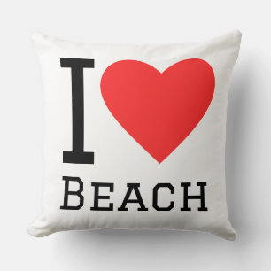 Ich liebe Strand Kissen