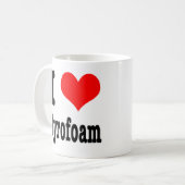 Ich LIEBE Styropor Kaffeetasse (Vorderseite Links)