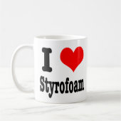 Ich LIEBE Styropor Kaffeetasse (Links)