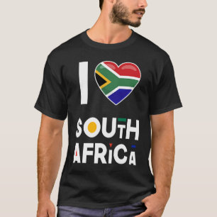 Ich liebe Südafrika  Flagge Ich liebe Südafrika T-Shirt