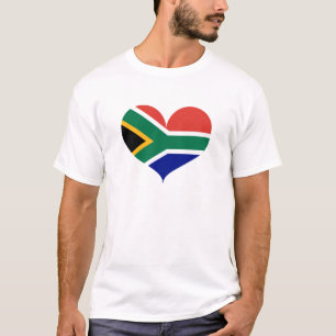 Ich liebe Südafrika-Flagge T-Shirt