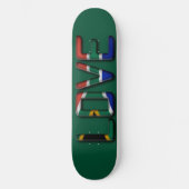 Ich Liebe Südafrika mit Mitgefühl Skateboard (Vorderseite)