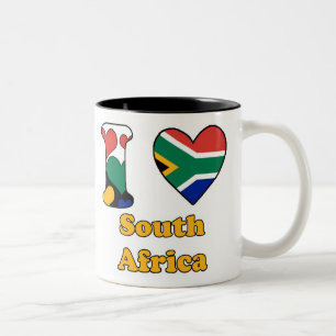 Ich liebe Südafrika Zweifarbige Tasse