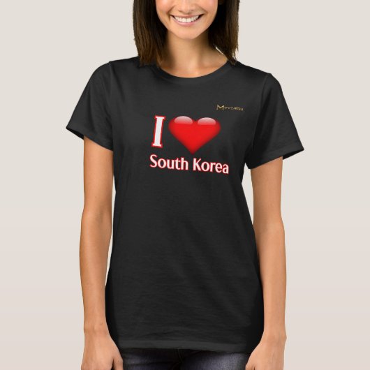 Ich liebe Südkorea T-Shirt (Vorderseite)