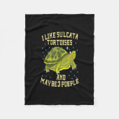 Ich Liebe Sulcata Tortoises und vielleicht 3 Perso Fleecedecke (Vorderseite)