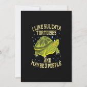 Ich Liebe Sulcata Tortoises und vielleicht 3 Perso Save The Date (Vorderseite)