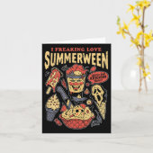 Ich liebe Summerween über alles Karte (Gelbe Blume)