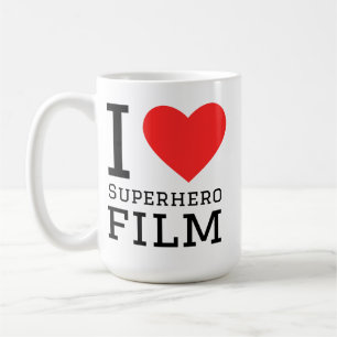 Ich liebe Superheldenfilme Kaffeetasse