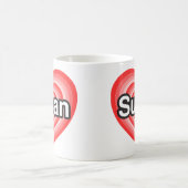 Ich Liebe Susan. Ich Liebe dir Susan. Herz Kaffeetasse (Mittel)