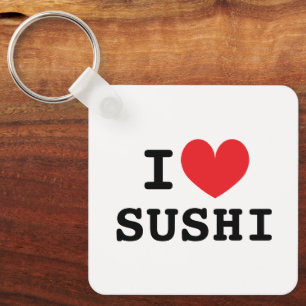 Ich liebe Sushi-Schlüsselanhänger für Sushi-Liebha Schlüsselanhänger