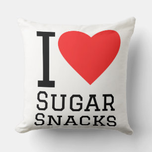 Ich liebe süße Snacks Kissen