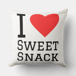 Ich liebe süße Snacks Kissen