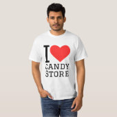 Ich liebe Süßigkeitenladen T-Shirt (Vorne ganz)