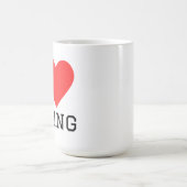 Ich liebe Swing Kaffeetasse (Mittel)
