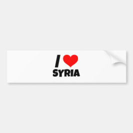 Ich Liebe Syrien als Liebe für Syrien für Syrer Autoaufkleber