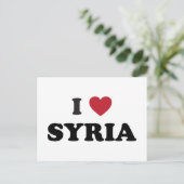 Ich liebe Syrien Postkarte (Stehend Vorderseite)