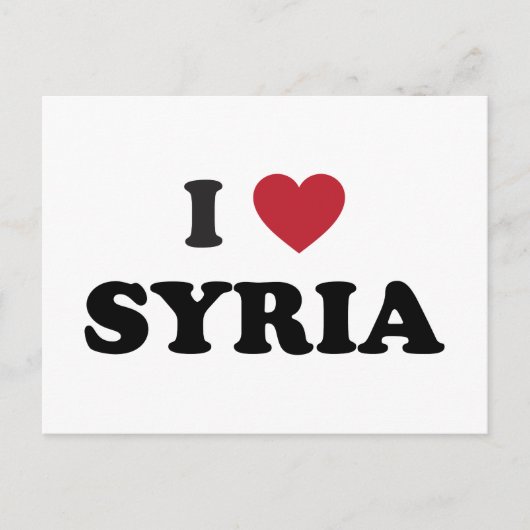 Ich liebe Syrien Postkarte (Vorderseite)