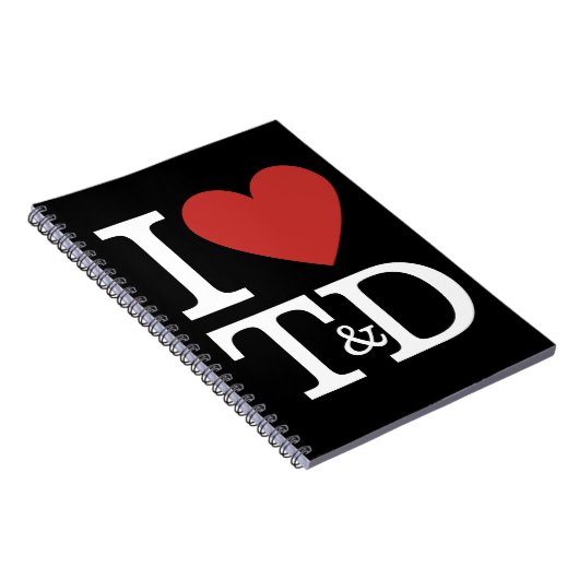 Ich ❤️ Liebe T&D - Training & Development Dept. Notizblock (Rechte Seite)