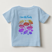 Ich Liebe T - Shirt meiner Familie Kleinkind (Rückseite)