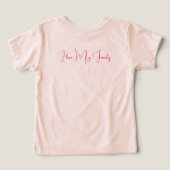 Ich Liebe T - Shirt meiner Familie Kleinkind (Design Rückseite)