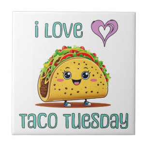 Ich liebe Taco Dienstag Fliese
